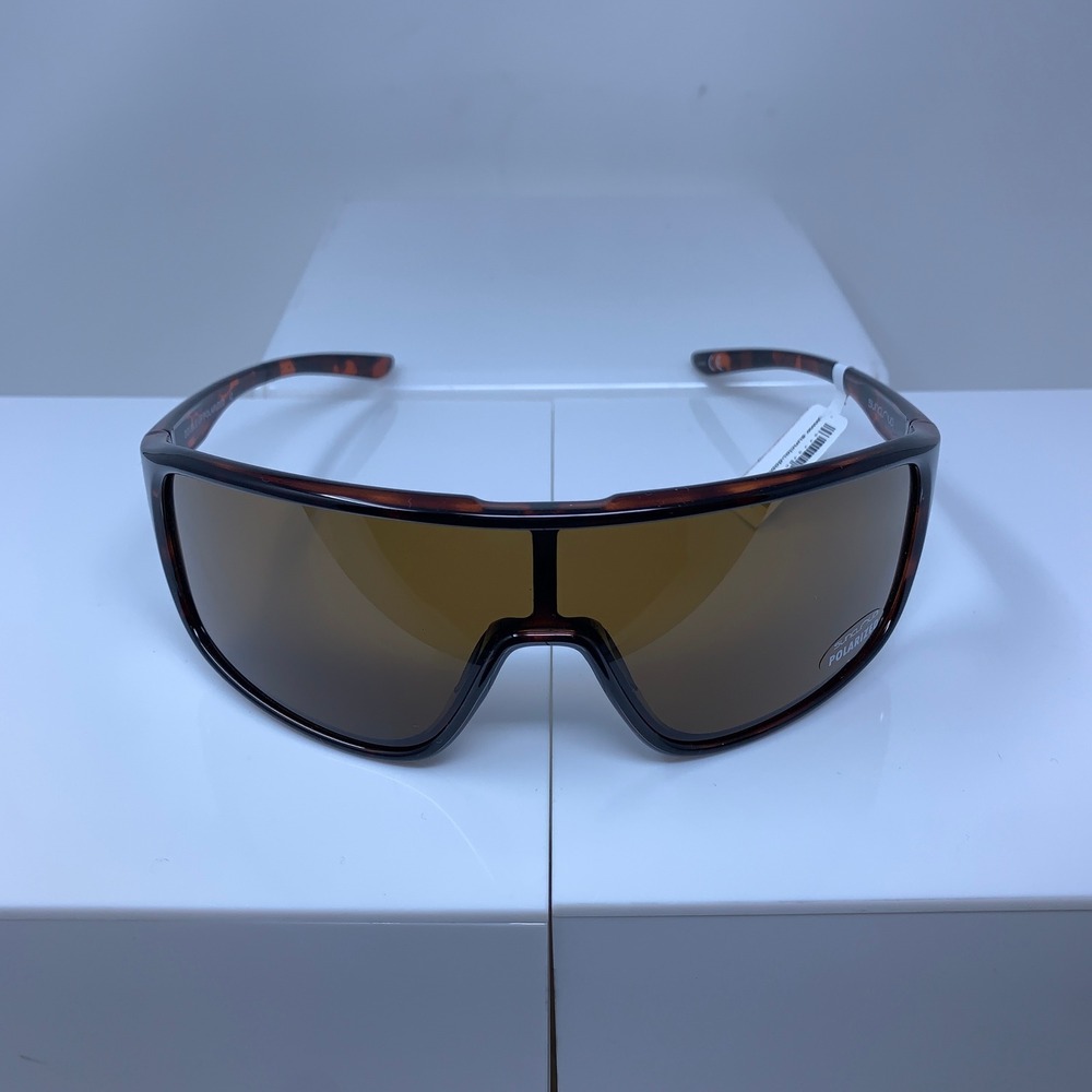 Suncloud Unisex OS Tortoise Polarized Double Up Shield Sunglasses NWT